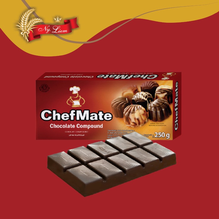 

CHEFMATE Dark Chocolate Compound / Cokelat Hitam 250 gr