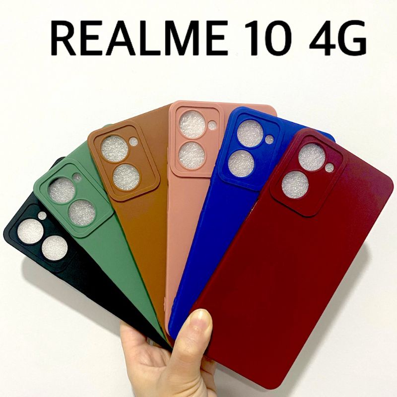 SILICON WARNA WARNI MACARON / CASE PRO CAMERA REALME 10 4G Realme C30S