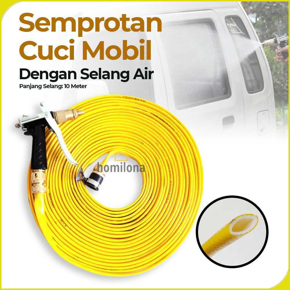 BOWEI Semprotan Cuci Mobil dengan Selang Air 10 Meter - B350