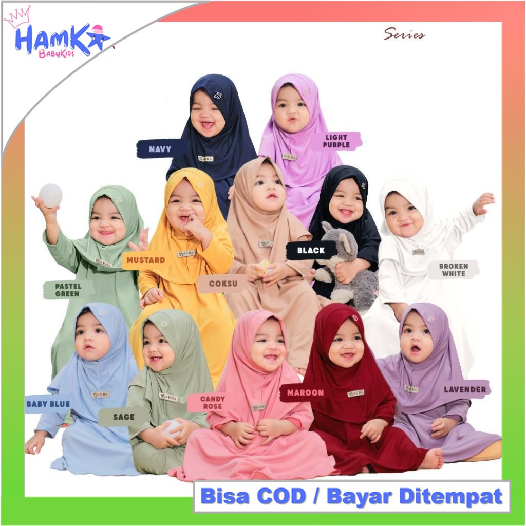 Baju Muslim Gamis Bayi Perempuan 0 6 Bulan Newborn 6 12 Bulan Anak Perempuan 1 Tahun 2 Tahun 3 Tahun Baju Muslim Bayi Perempuan 1 Tahun Gamis Anak Premium Terbaru Setelan Hijab Bayi Cewek Muslimah COD