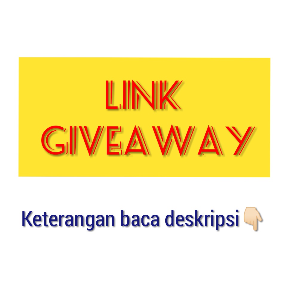 LINK UNTUK PEMENANG GIVEAWAY SAAT LIVE -  HANYA DI LIVE !