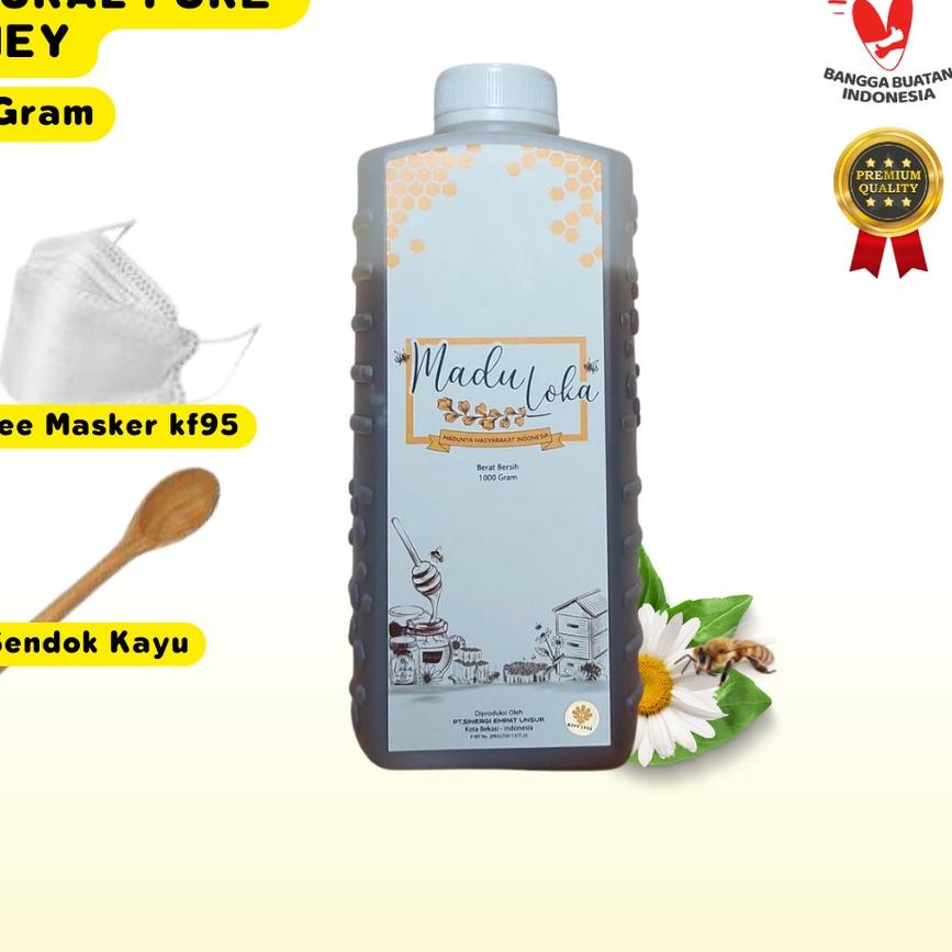 

➭ loka Murni Asli 1Kg (Manis) Pure Naturan Raw Honney ♔