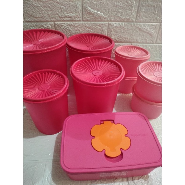 Deco Canister/Deco Canister tupperware/Deco canister Lilac/Deco canister ungu/Tupperware Malaysia/Tupperware ungu/deco Canister pink/Tupperware pink/deco canister set pink