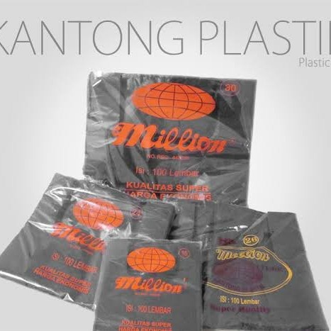 Kantong Plastik Keresek Kresek HD Hitam 15 24 30 40 50 MILLION