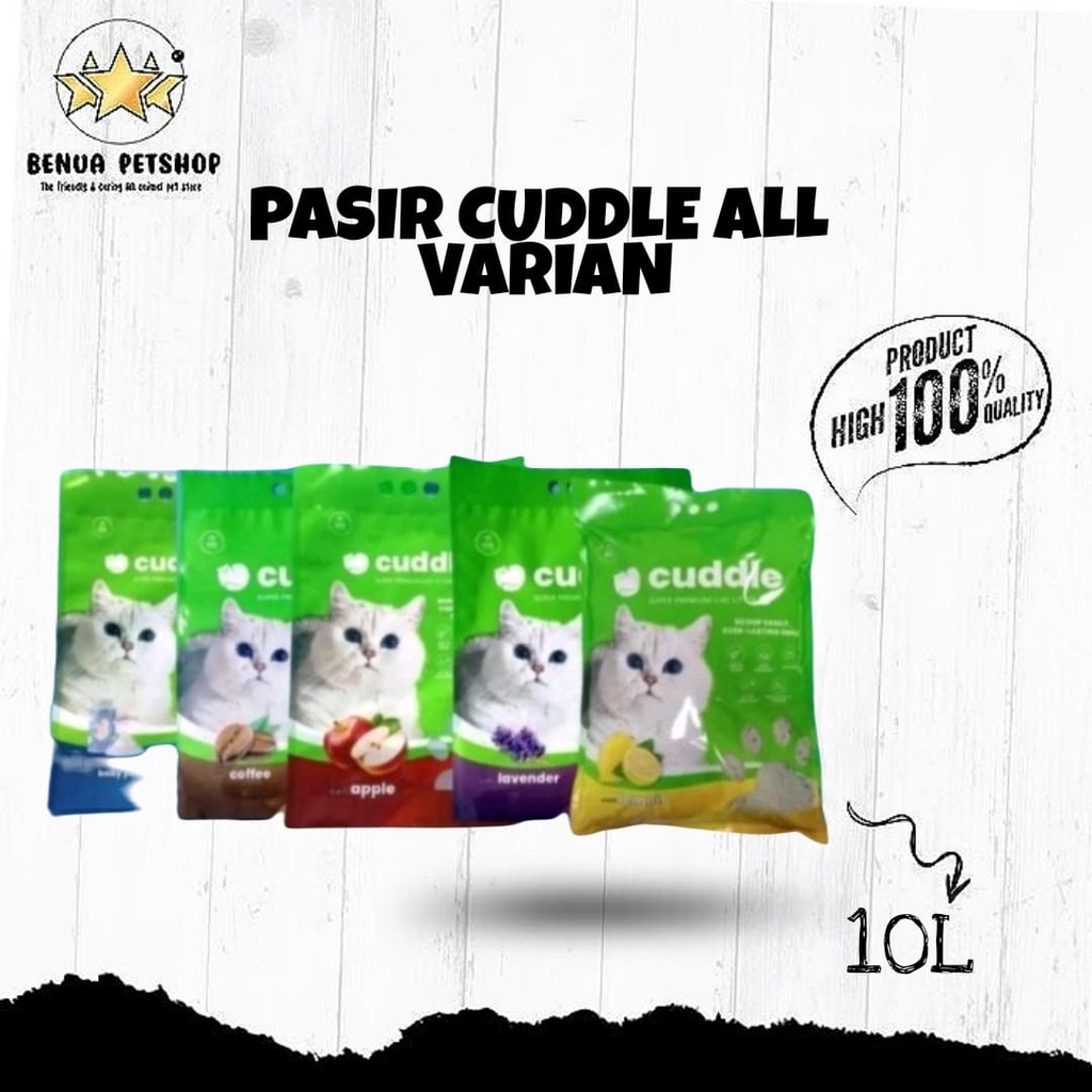 PASIR KUCING PREMIUM CUDDLE ALL VARIAN 10 LITER (GRAB GOSEND)