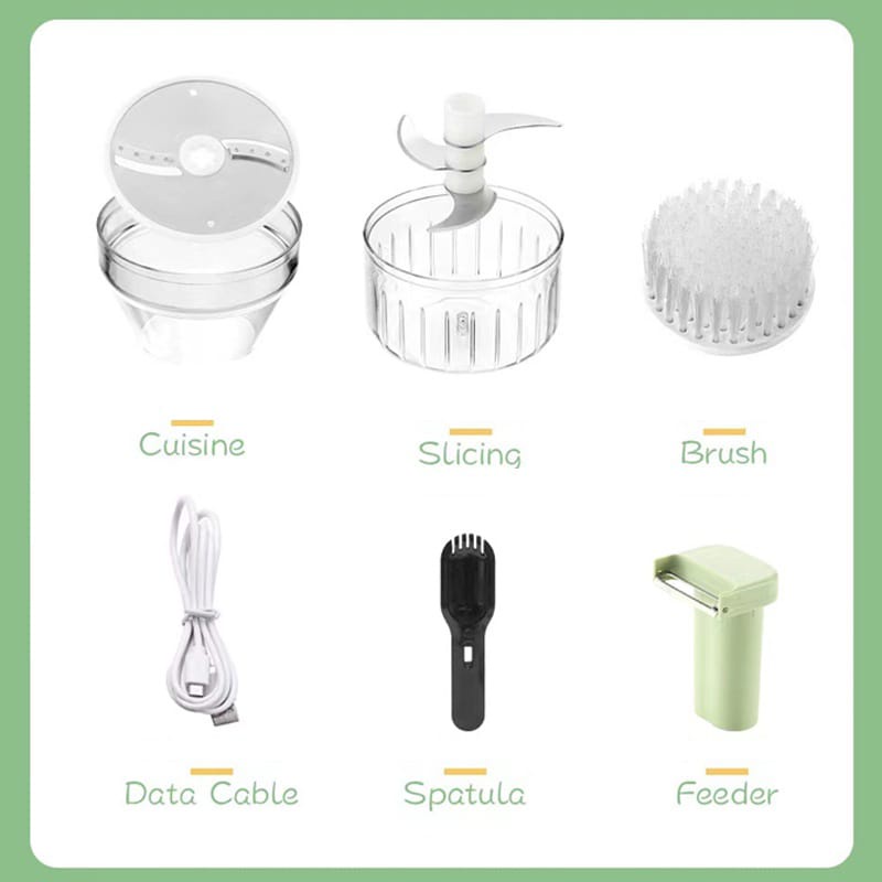(FO) Food Chopper Electrik 4 in 1 Alat Pemotong Sayuran / Bawang putih /blender cabe