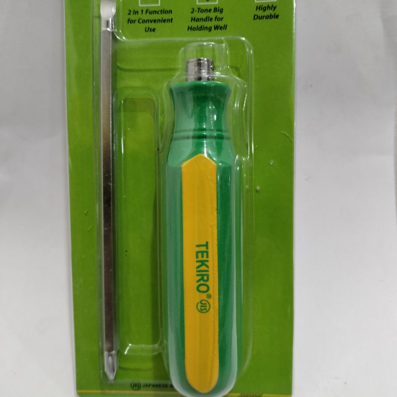 OBENG 2 WAY "TEKIRO" 5" (-)(+) ||OBENG BOLAK BALIK "TEKIRO" (-/+) 5 INCH