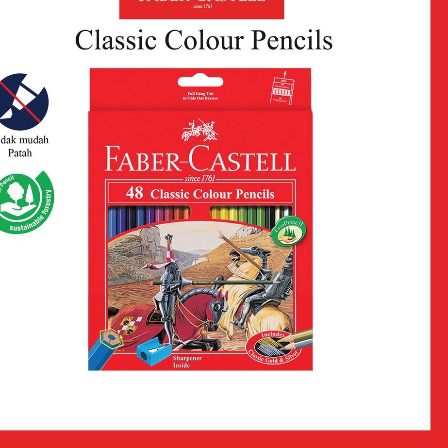 

Trend Faber Castell Pensil Warna Classic 48 Warna Long