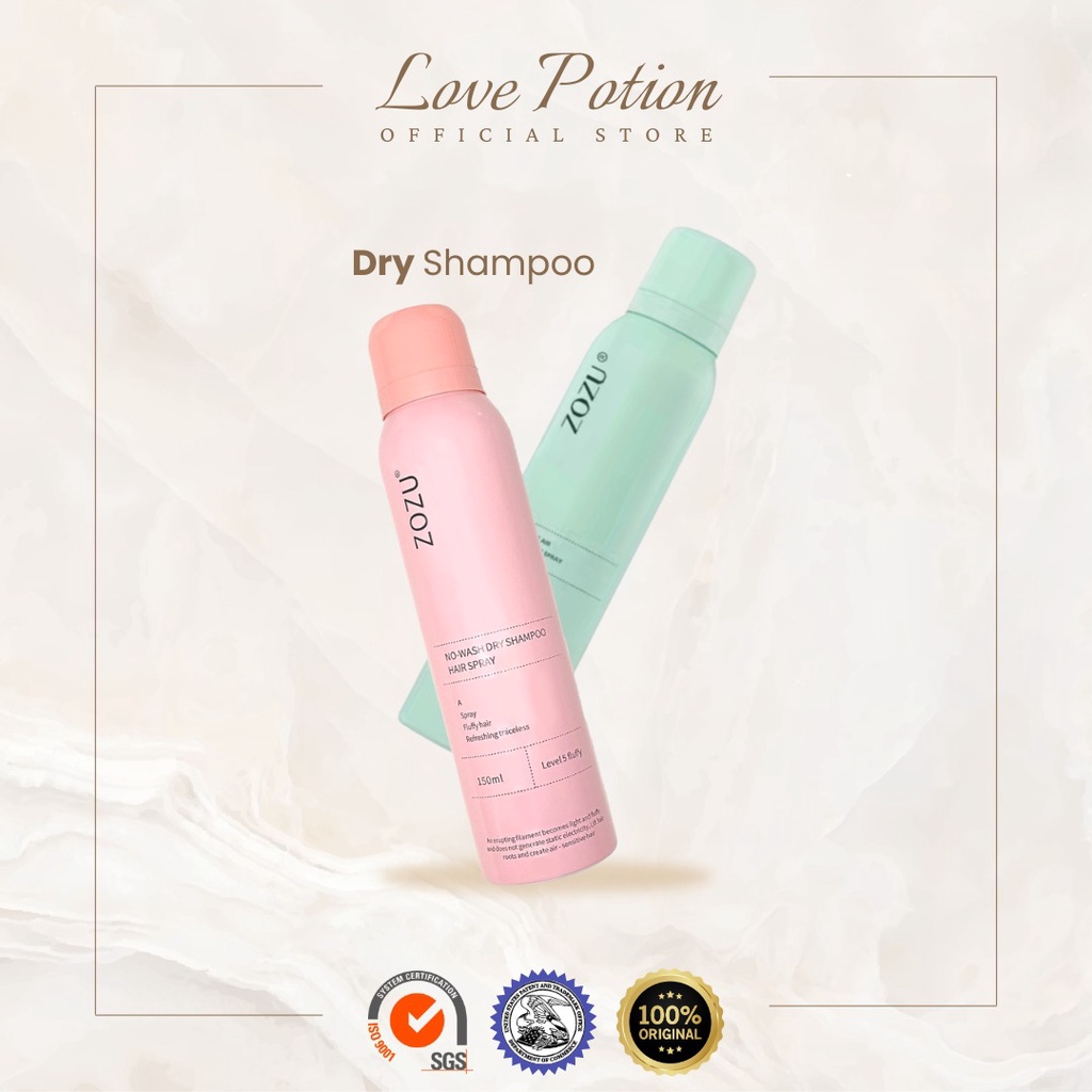 Zozu Original Dry Shampoo Spray Rambut 150G Mengembangkan Dan Menghilang Rambut Lepek Berminyak