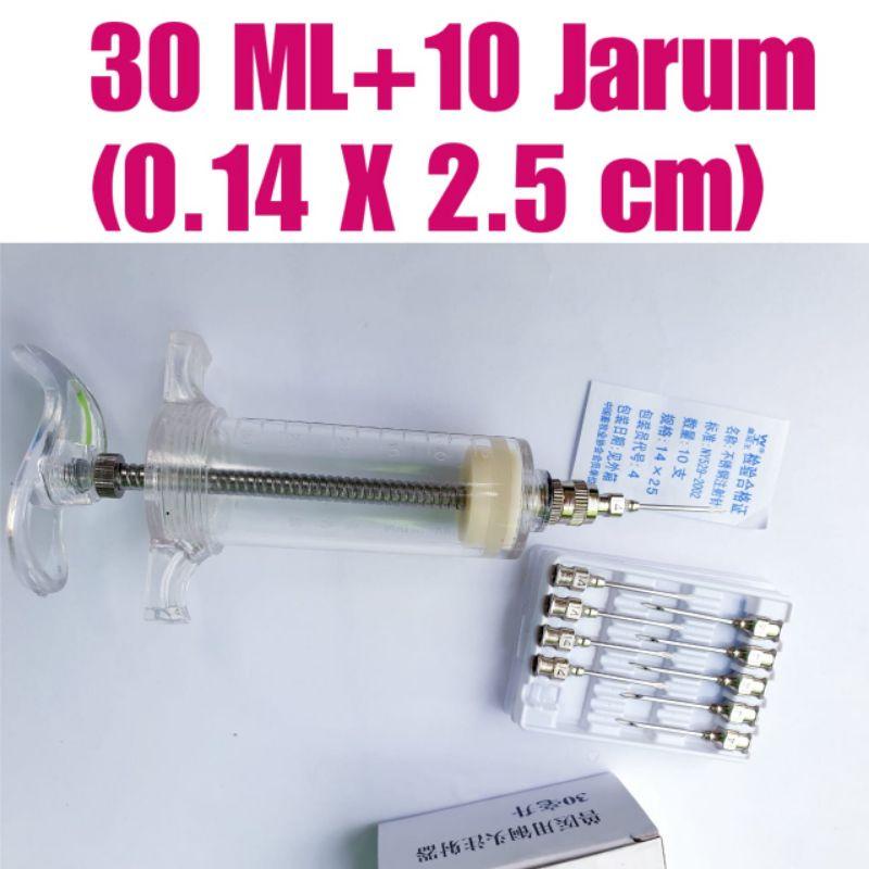 Alat suntik sapi 30Ml 14G jarum suntik sapi kerbau Lambu suntikan besar large syringe Spuit
