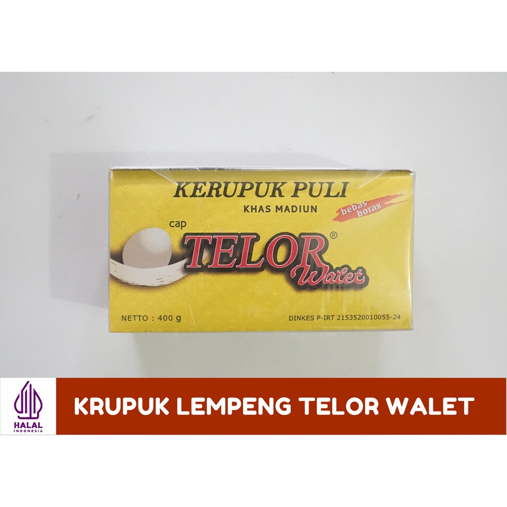 

Krupuk Puli/ Lempeng cap TELOR WALET asli Jawa Timur