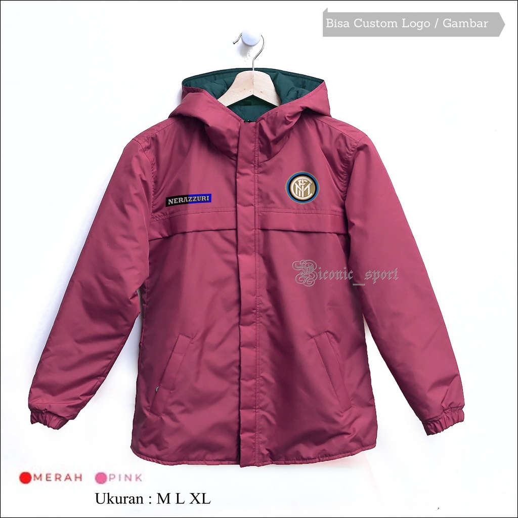 Jaket Inteermiln Interisti WP Bola Elegan Wanita - Jaket Bola Cewek - Jaket SPort Football