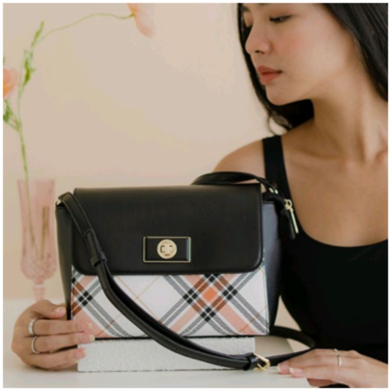 Tas Les Catino New York Hudson Cp Flap Black Orange/10