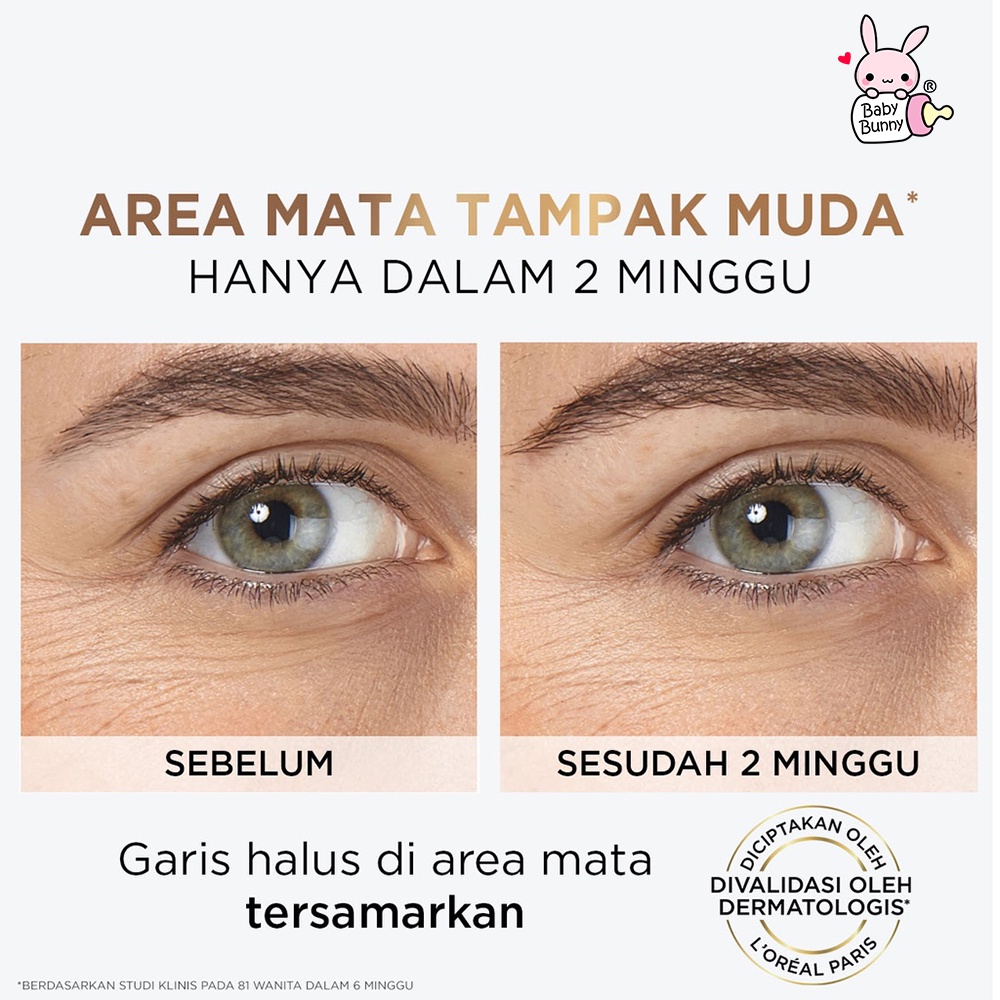 ❤ BELIA ❤ L'Oreal Paris Triple Roller 2.5% Hyaluron + 'Caffeine' Eye Serum | Hyaluronic Acid Loreal Serum Mata | BPOM