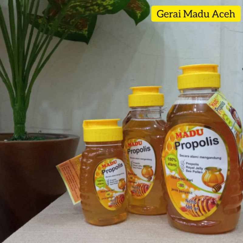 

Madu Propolis, Riyal Jelly & Bee Polen - Madu Alami