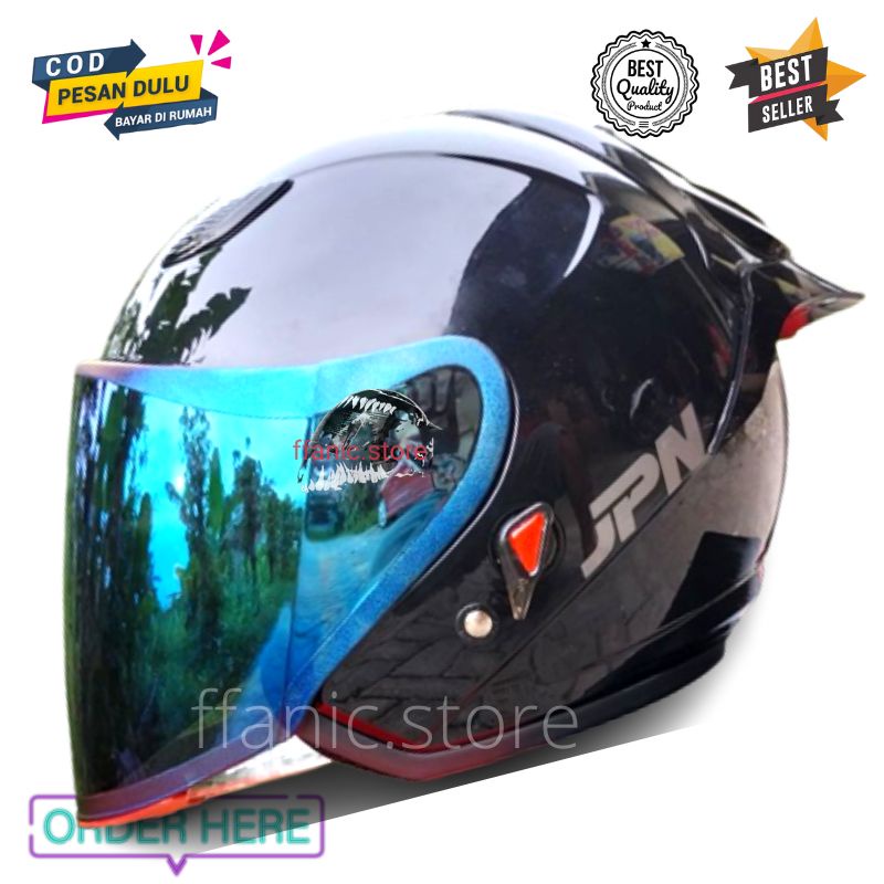 HELM HALF FACE PAKET GANTENG SPOILER VISOR COWO CEWE JPN Original Model INK Centro helm pria wanita 