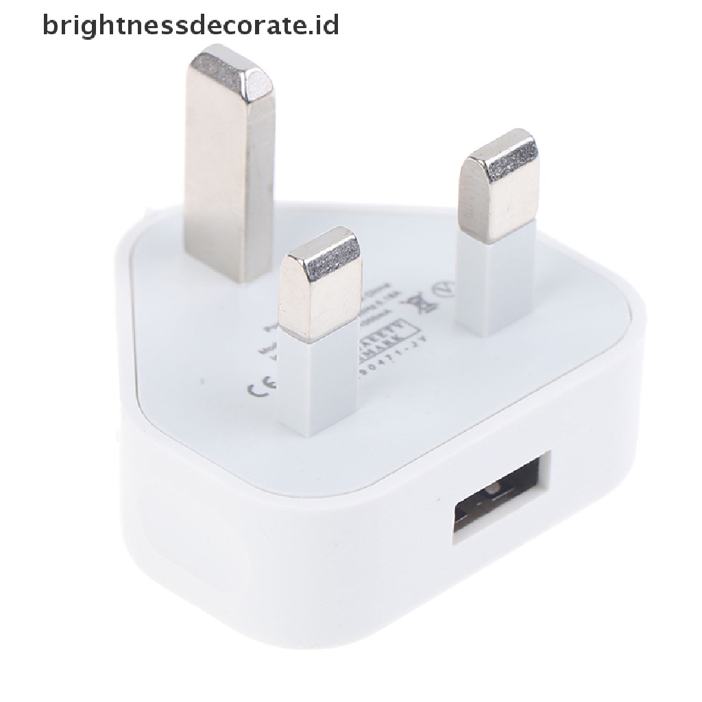 [Birth] Speedy Fast 1port USB Charger 3pin Adaptor Colokan Dinding Listrik UK ORIGINAL [ID]