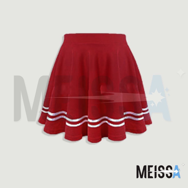 Rok Payung Anak Korea Kids Skater Flare Rok Hitam Putih Merah 1-10 Tahun Bahan Scuba Premium By Meissastore