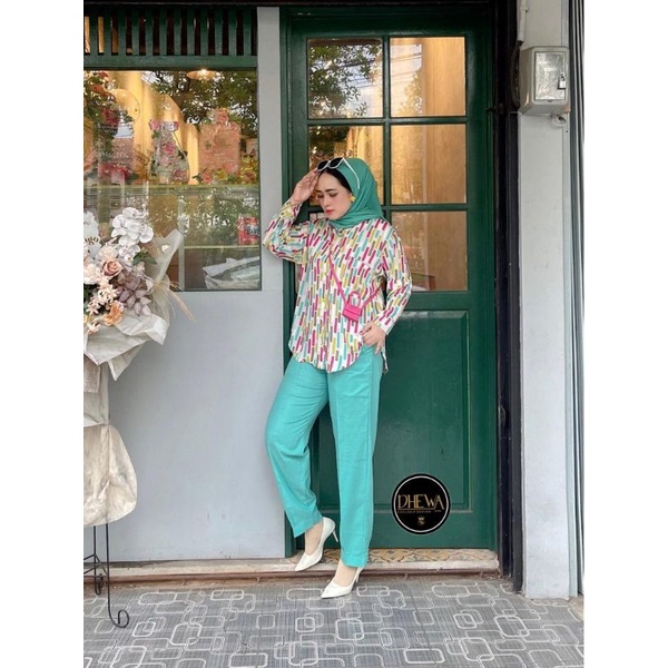 Setcel Cantik by Dhewa // Stelan Rayon Dhewa