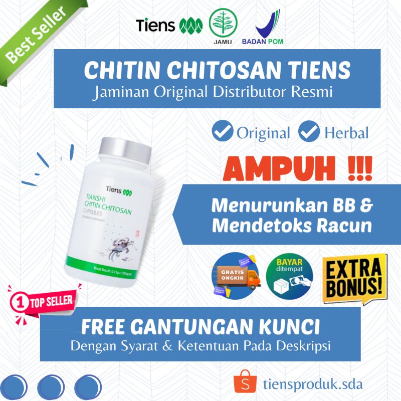 (TERLARIS) CHITIN CHITOSAN CAPSULES ECERAN SUPLEMEN PELANGSING BADAN PENURUN BERAT BADAN DIET DETOX 