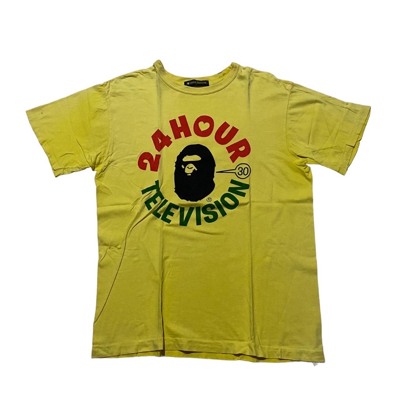 24 hour television bape yellow tee