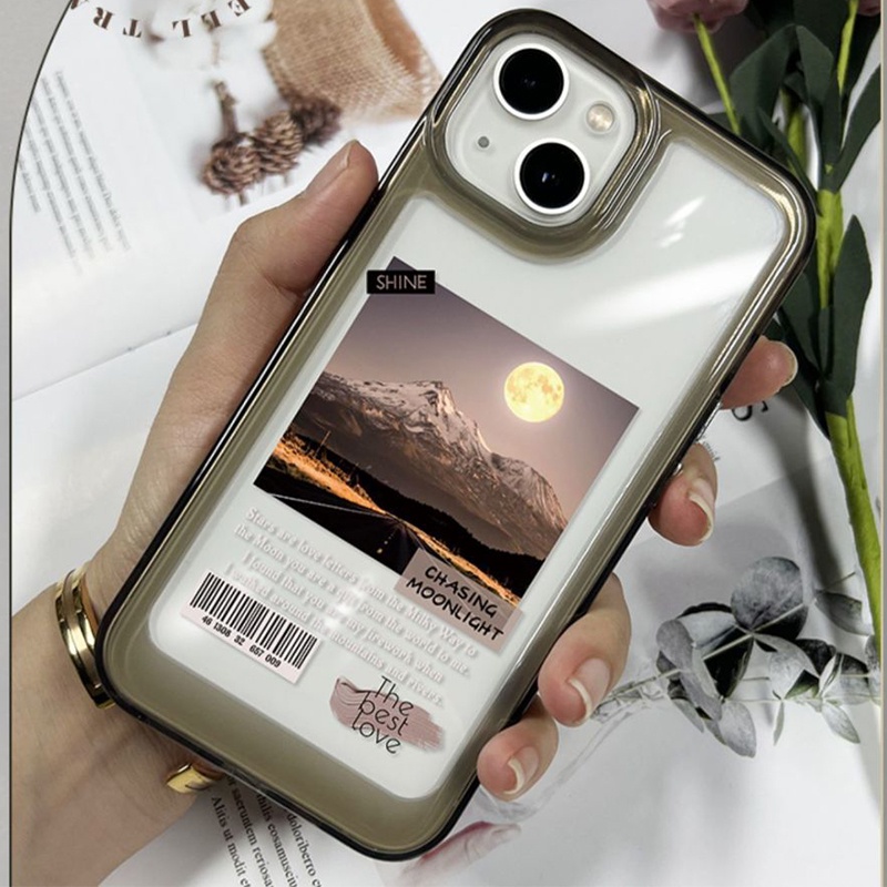 IPHONE Casing Ponsel Lembut Lucu Kompatibel Untuk Iphone14 11 13 12 Pro XS Max X XR 7 8 6S Plus Silcone Casing Shockproof Transparan TPU Cover