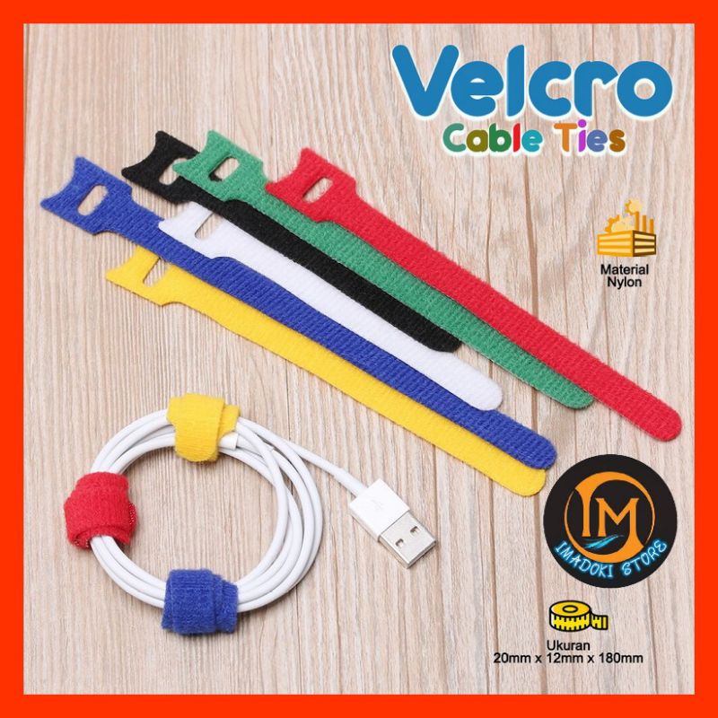 VELCRO PENGIKAT KABEL / VELCRO perapi kabel / penjepit kabel / strap cable
