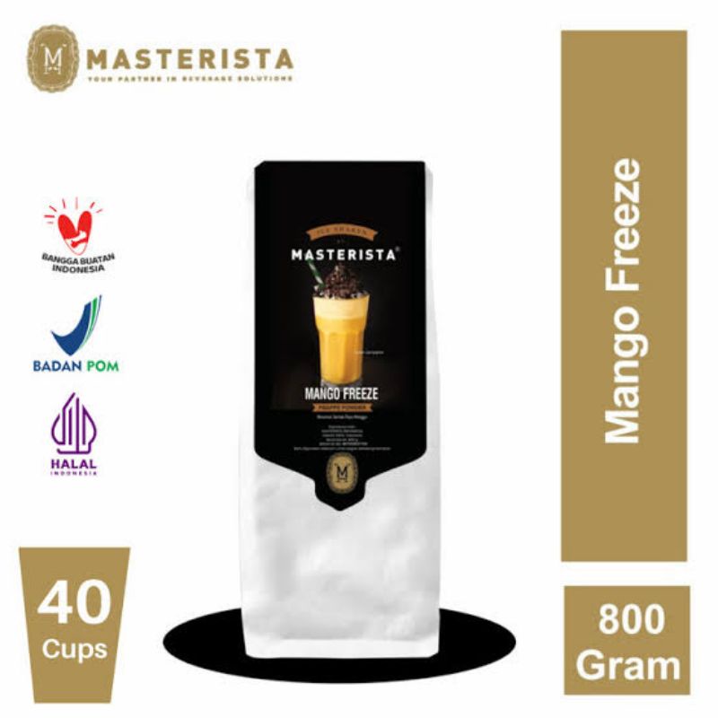 

Masterista powder mango freeze 800gr / masterista powder drink mango / bubuk minuman rasa mangga