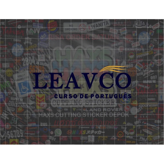 Cutting Sticker Leavco Portuguese Ukuran 9 Cm Untuk Motor Mobil