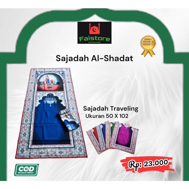 SAJADAH TRAVELING AL SHADAT UKURAN 50X102 SAJADAH TRAVEL MURAH