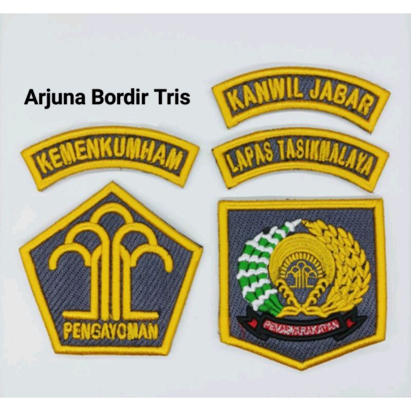 Bordir KEMENKUMHAN LAPAS TIMBUL 3D NEW
