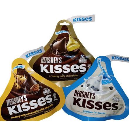 

Hersheys Kisses Milk Chocolate Cookie And Creme Almond 146g