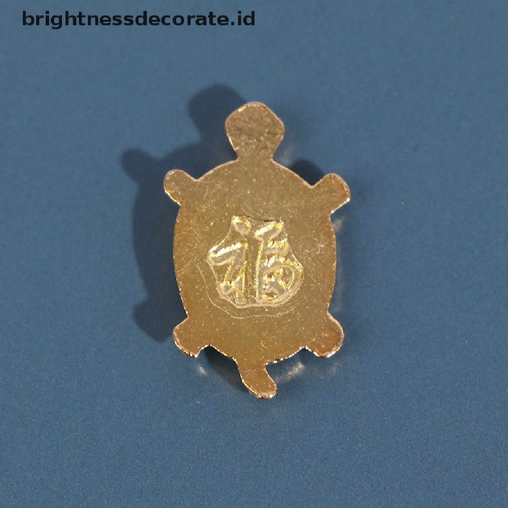 [Birth] 10pcs FengShui Golden Money Turtle Kura Keberuntungan Jepang Untuk Kekayaan Keberuntungan [ID]