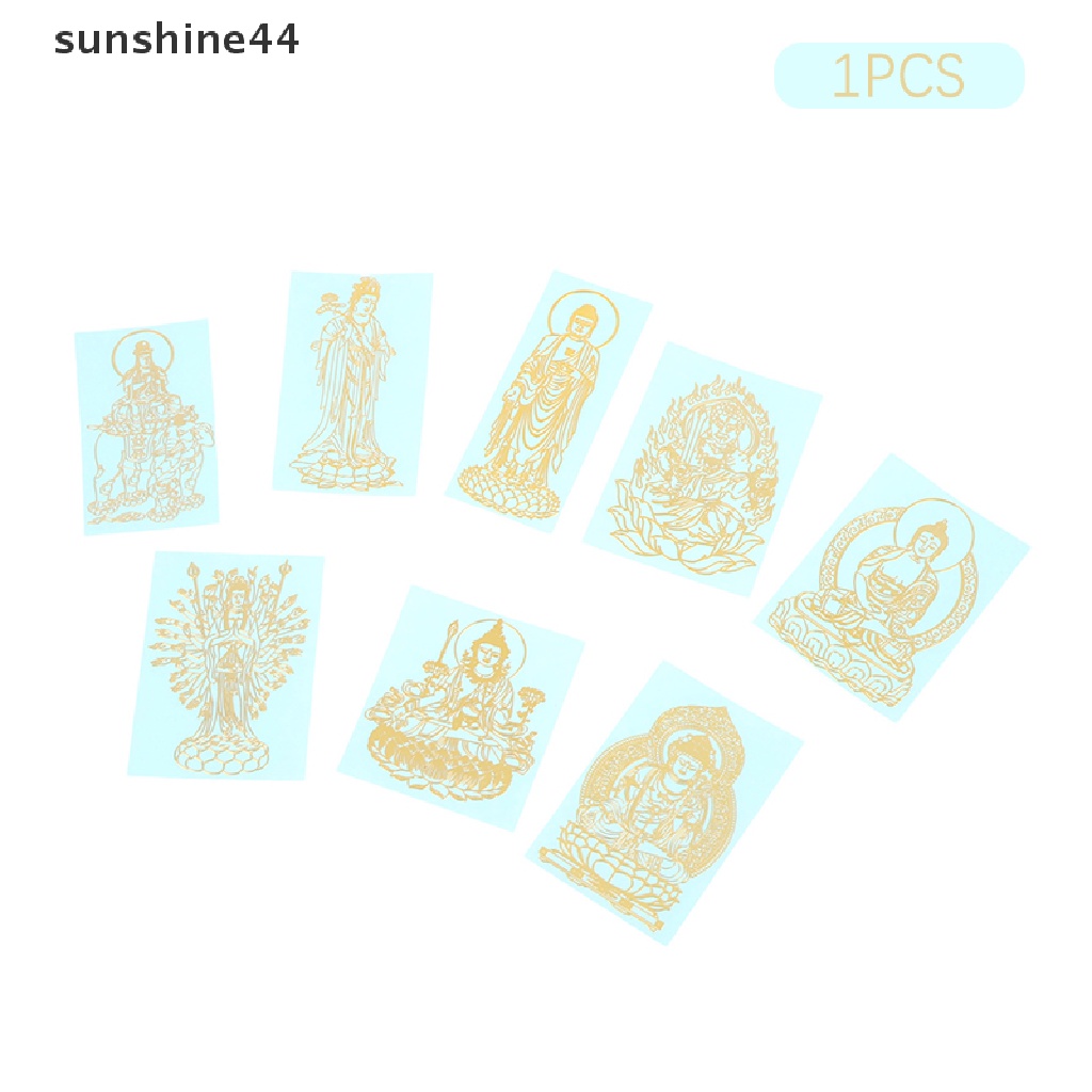 Sunshine Thailand Buddha Sembunyikan Wajah Dan Nana Stiker Metal Decal Untuk Hp Mobil Laptop Tablet Skateboard.