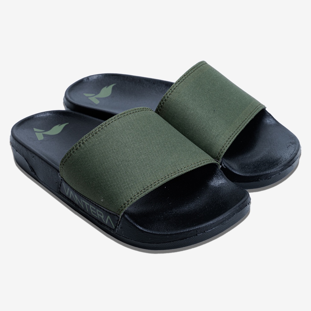 Vantera Official - Onex Canvas Series Black| Sandal Slipper | Sandal Pria | Sandal Wanita | Sandal U