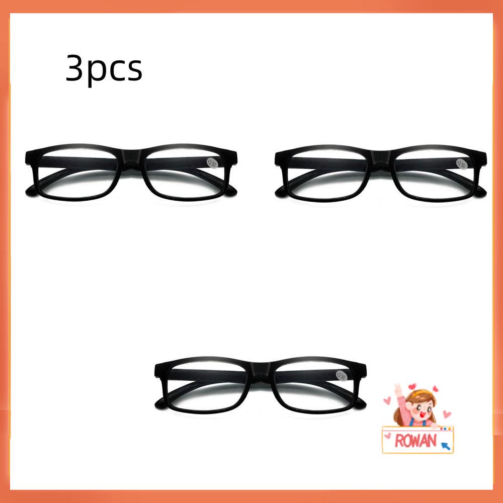 R-flower 3PCS Kacamata Baca Unisex Vision Care Frame Ultra-Light