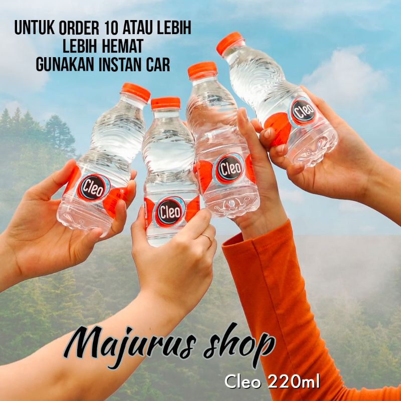 Air mineral / Air minum Cleo / Super O2 220ml-220ml [ 220-200 ml /24 pcs ]