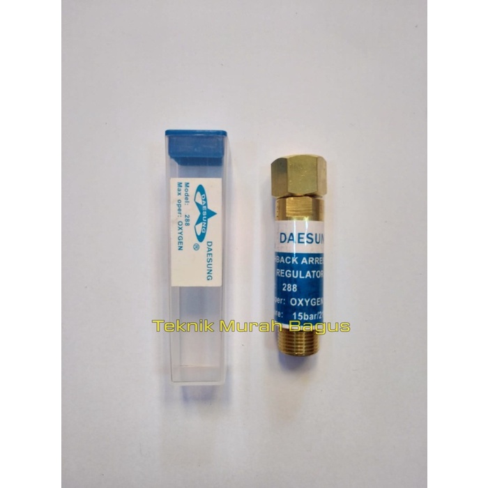 Generator Flashback Oksigen Arrestor For Reg