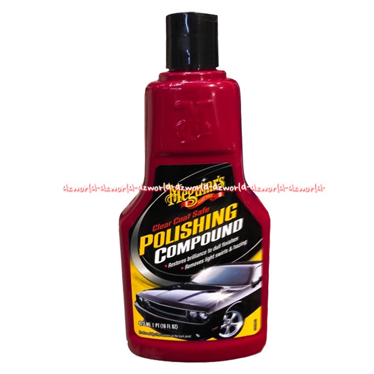 Meguiar's Polishing Compound 473ml Menghilangkan Goresan Halus atau Melingkar Pada Cat Mobil Meguaiars Clear Great Compounds Car