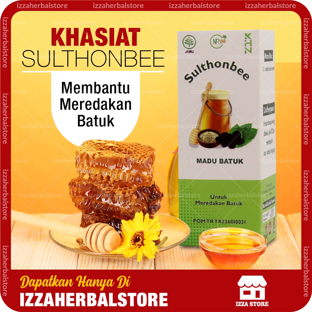 Madu Herbal Sulthonbee Membantu Meredakan Batuk Flu Asthma Sinusitis Radang Tenggorokan Ampuh