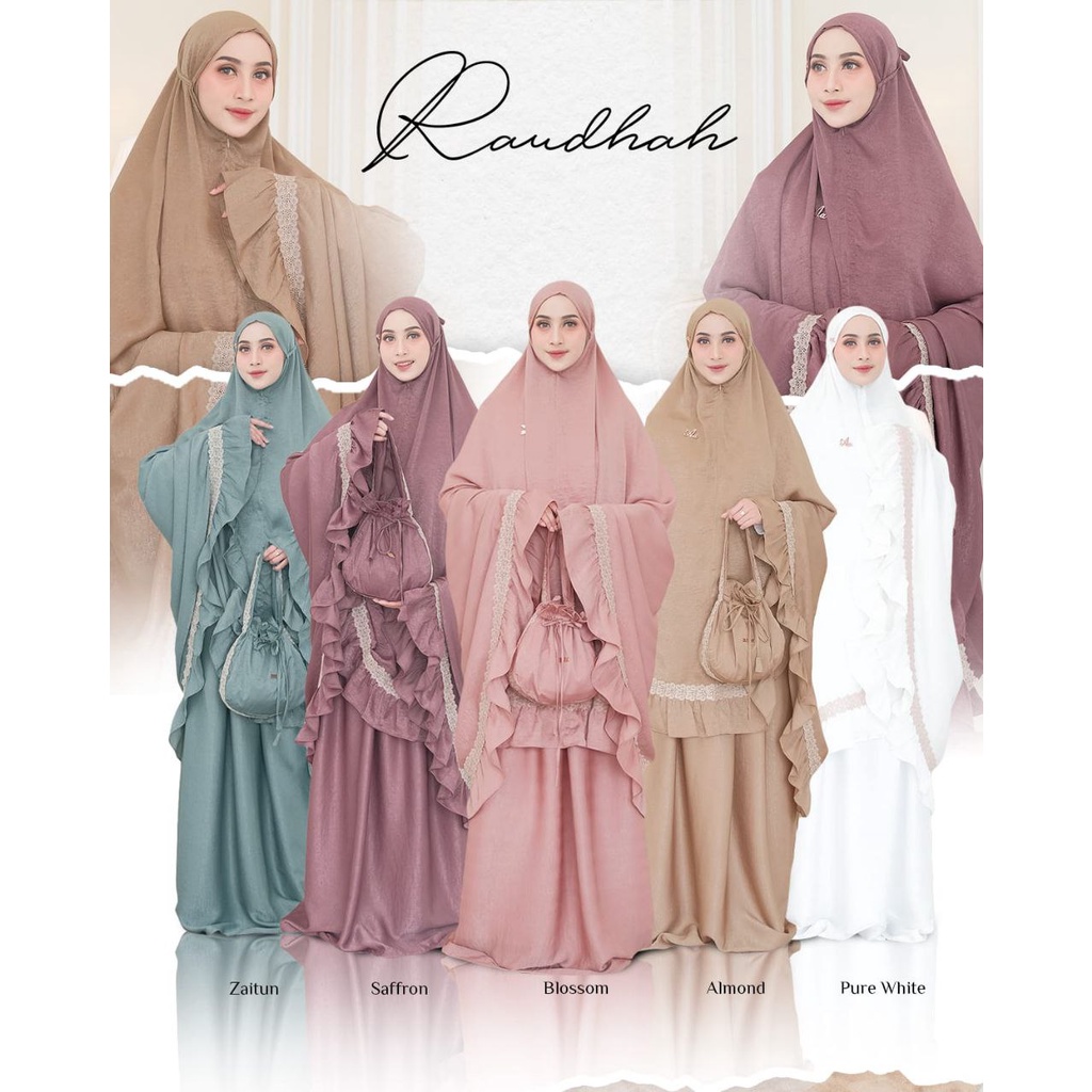 MUKENA RAUDHAH BY ADEN HIJAB