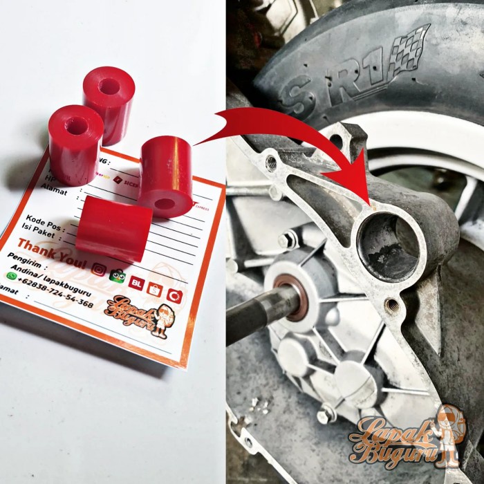 BUFFER SHOCK BELAKANG PU MOUNTING SHOCKBRAKER PIAGGIO ZIP LIBERTY 4T