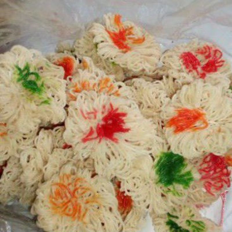 

1Kg Krupuk Pettulo/Krupuk Beras Warna