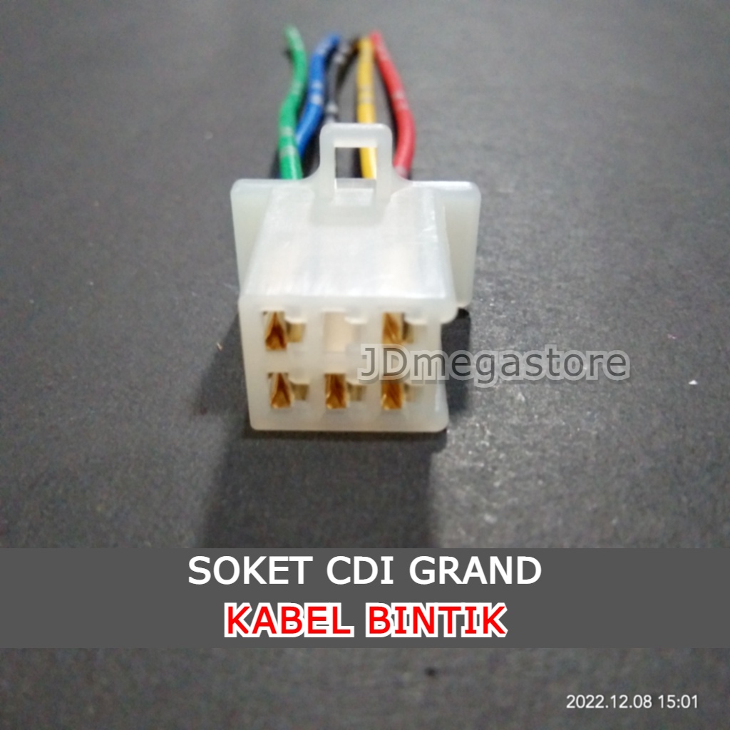 (Grosir/COD) Soket CDI Grand Supra - KABEL BINTIK