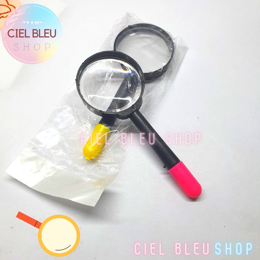 KACA PEMBESAR MINI + PENSIL ANAK EDUKATIF/ MAINAN MAGNIFYING GLASS TOY