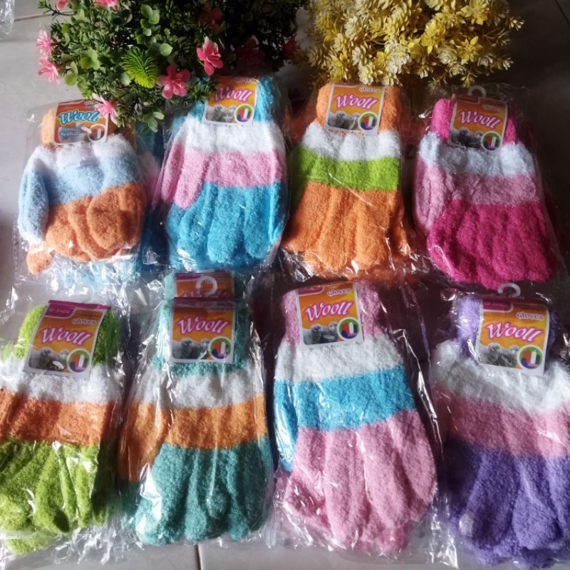 Sarung Tangan Wool Pelangi