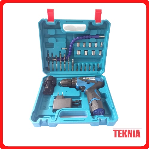 Mesin Bor Baterai Benz 10mm 12V + 24PCS BZ-8004 - Bor Tangan Baterai