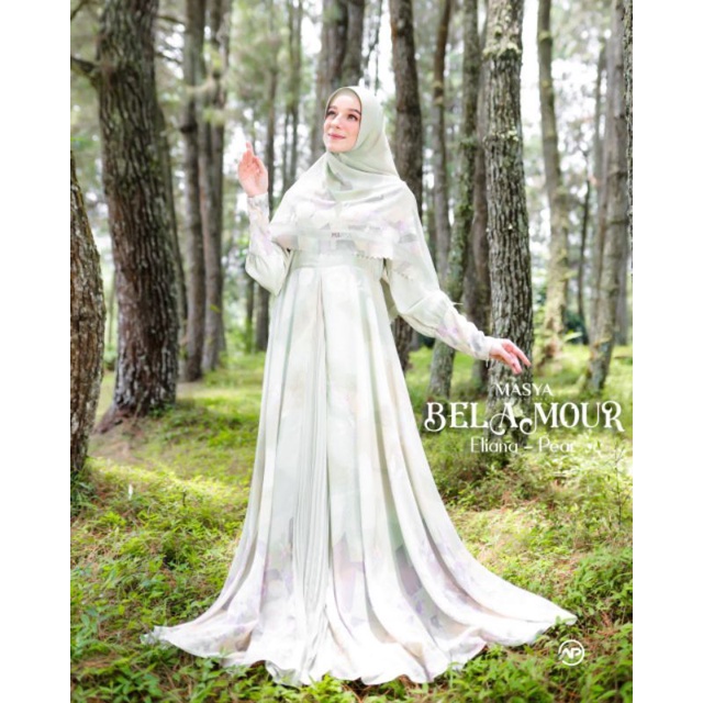 [MADENIA SYARI_MASYA] GAMIS SYARI TERBARU / DRESS SET PRINTING " ELIANA SET " BY MASYA