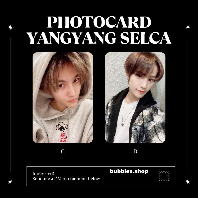 PHOTOCARD UNOFFICIAL YANGYANG WAYV SELCA