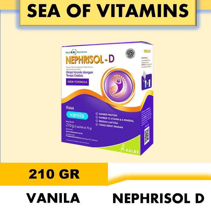 

Nephrisol D Vanila Isi 210 GR